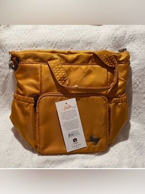 Lug 🚿 Ditty Drawstring Bag in Amber Yellow.